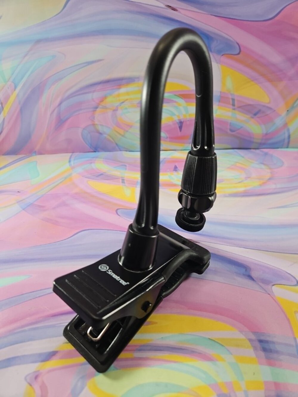 Smatree 12'' Webcam/GoPro Flexible Gooseneck Mount Clip-On